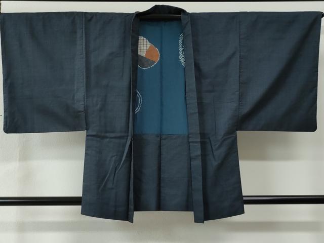 平和屋着物●男性 本場大島紬 アンサンブル 100亀甲 総詰め 仲本商事謹製 証紙付き 正絹 逸品 CAAU2582yc
