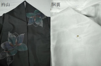 平和屋着物●本場大島紬　地空き　舞花文　正絹　逸品　CAAU2585yc