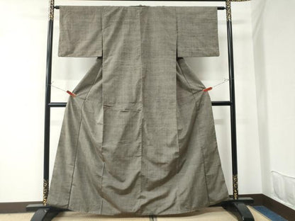 平和屋着物●上質な紬 霞文 正絹 逸品 CAAU2586yc
