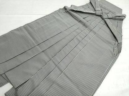 平和屋着物●男性　行灯袴　間道　正絹　逸品　CAAU2641yc