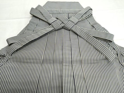 平和屋着物●男性　行灯袴　間道　正絹　逸品　CAAU2641yc