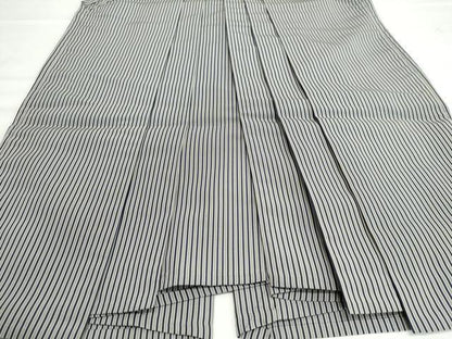 平和屋着物●男性　行灯袴　間道　正絹　逸品　CAAU2641yc