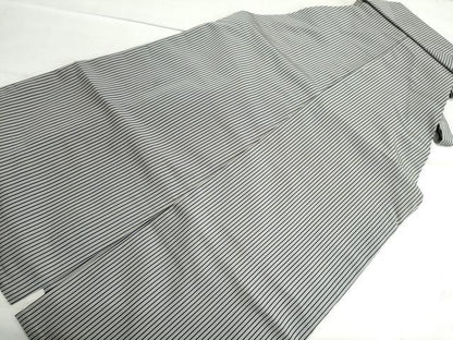 平和屋着物●男性　行灯袴　間道　正絹　逸品　CAAU2641yc