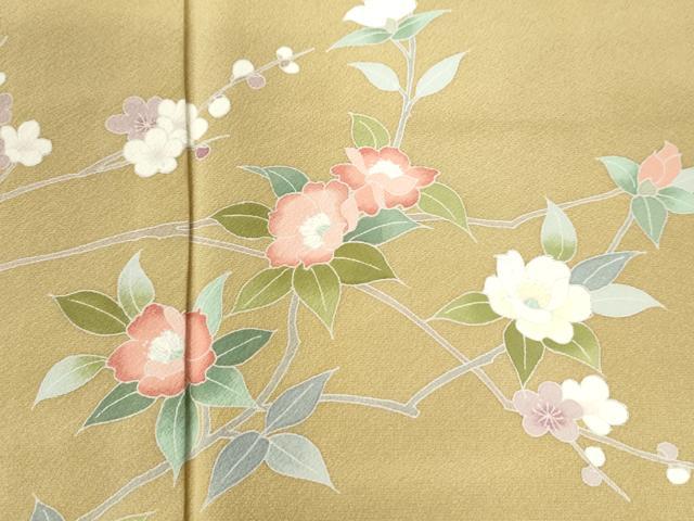 平和屋着物●訪問着 友禅 竜田川枝花文 暈し染め 正絹 逸品 CAAU2649yc