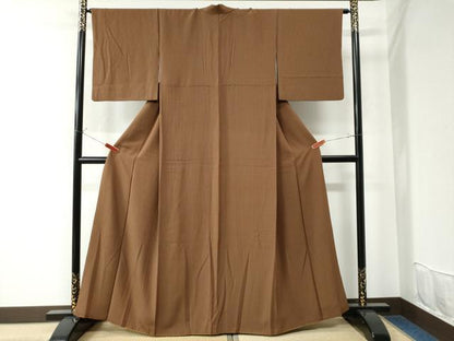平和屋着物●上質な小紋 縞 正絹 逸品 CAAU2652yc