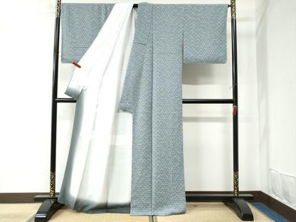 平和屋着物●上質な小紋 溢れ松葉 正絹 逸品 未使用 CAAU2680yc
