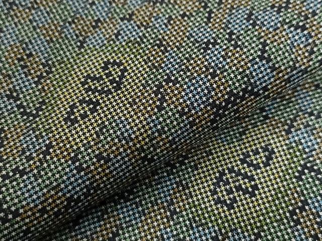 平和屋着物●本場大島紬　7マルキ　吉祥花文　正絹　逸品　CAAU2718yc
