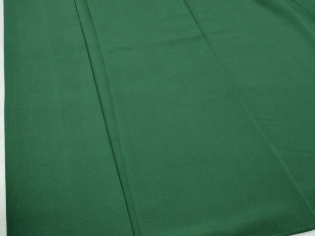 平和屋着物●上質な色無地 深緑色 正絹 逸品 CAAU2735yc