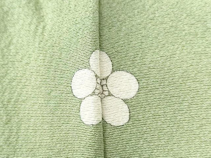 平和屋着物●上質な色無地　本草木染　伊と幸　苗色　反端付き　正絹　逸品　未使用　CAAU2740yc
