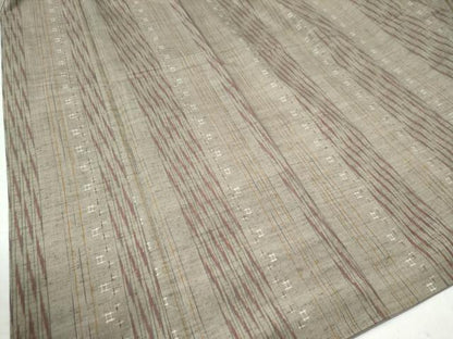 平和屋着物●上質な紬　吉祥間道　正絹　逸品　CAAU2748yc