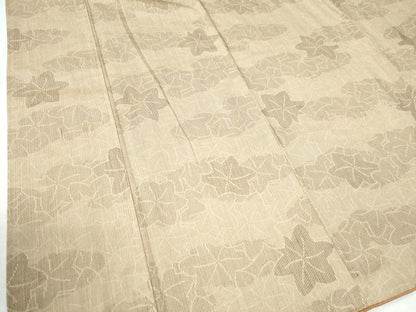 平和屋着物●上質な紬　楓尽くし　正絹　逸品　CAAU2749yc