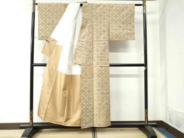 平和屋着物●上質な紬 霞文 正絹 逸品 未使用 CAAU2772yc