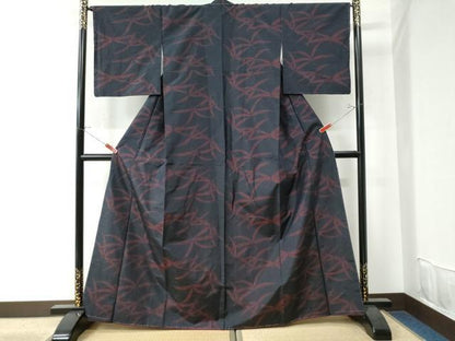 平和屋着物●本場大島紬 草木文 正絹 逸品 未使用 CAAU2773yc