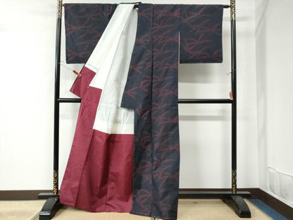 平和屋着物●本場大島紬 草木文 正絹 逸品 未使用 CAAU2773yc