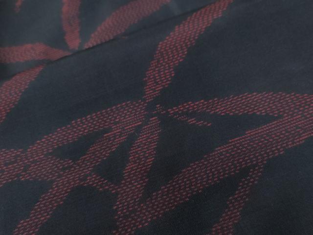 平和屋着物●本場大島紬 草木文 正絹 逸品 未使用 CAAU2773yc