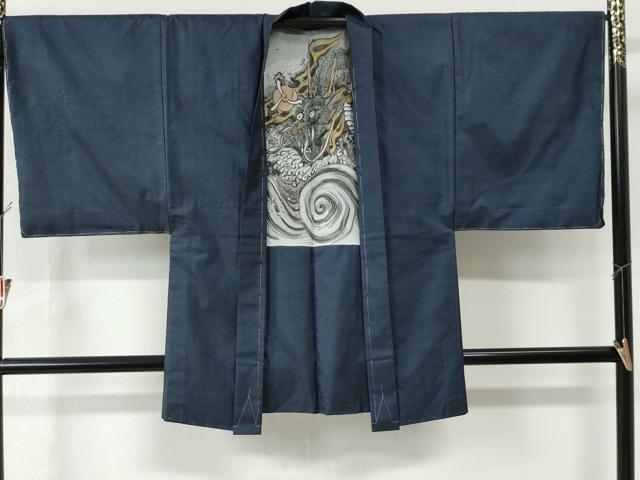 平和屋着物●男性　本場大島紬　アンサンブル　100亀甲　総詰め　正絹　逸品　未使用　CAAU2812yc