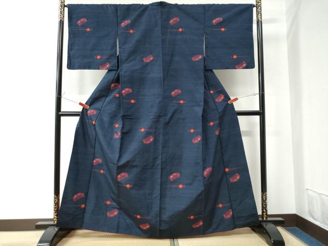 平和屋着物●上質な紬　櫛　簪　正絹　逸品　CAAU2845yc