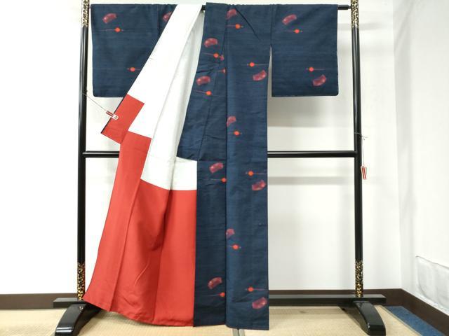 平和屋着物●上質な紬　櫛　簪　正絹　逸品　CAAU2845yc