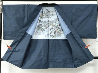 平和屋着物●男性 本場大島紬 アンサンブル 吉祥文 正絹 逸品 CAAU2851yc