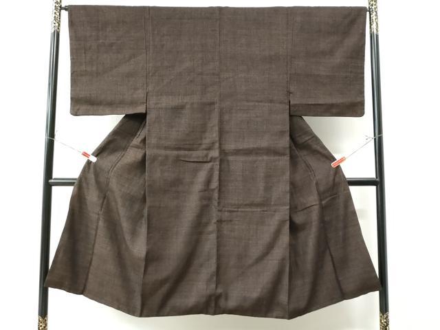 平和屋着物●男性　重要無形文化財　本場結城紬　100亀甲　正絹　逸品　CAAU2853yc