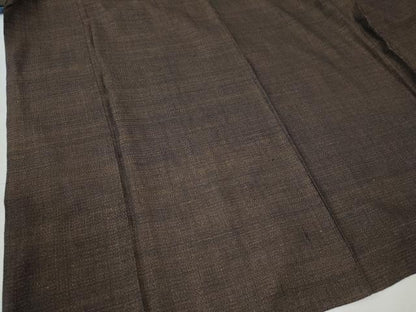 平和屋着物●男性　重要無形文化財　本場結城紬　100亀甲　正絹　逸品　CAAU2853yc
