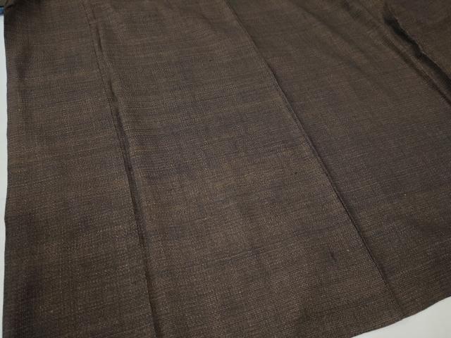 平和屋着物●男性　重要無形文化財　本場結城紬　100亀甲　正絹　逸品　CAAU2853yc
