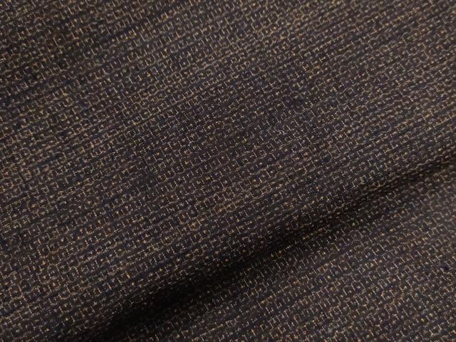 平和屋着物●男性　重要無形文化財　本場結城紬　100亀甲　正絹　逸品　CAAU2853yc
