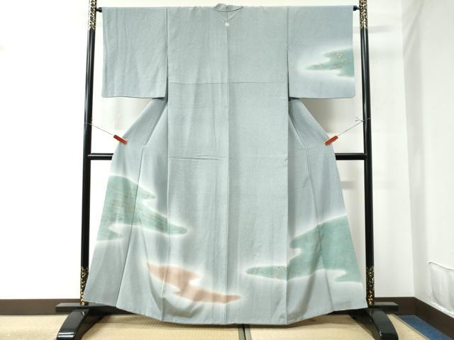 平和屋着物●訪問着 霞文 暈し染め 金彩 正絹 逸品 CAAU2884yc