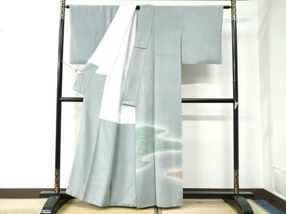 平和屋着物●訪問着 霞文 暈し染め 金彩 正絹 逸品 CAAU2884yc
