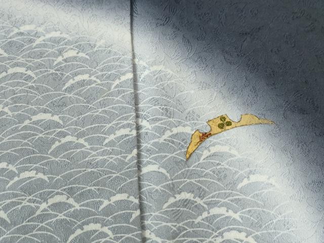 平和屋着物●訪問着　雪芝文　暈し染め　金彩　正絹　逸品　CAAU2885yc