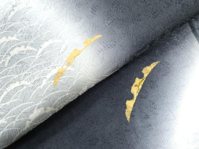 平和屋着物●訪問着　雪芝文　暈し染め　金彩　正絹　逸品　CAAU2885yc