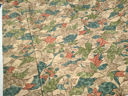 平和屋着物●上質な小紋 草花文 正絹 逸品 CAAU2887yc