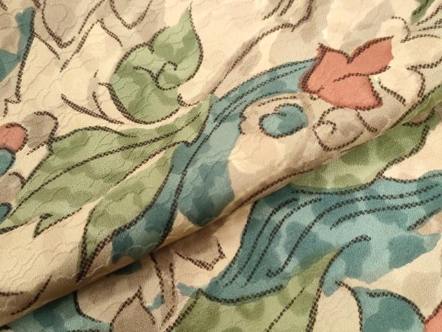 平和屋着物●上質な小紋 草花文 正絹 逸品 CAAU2887yc