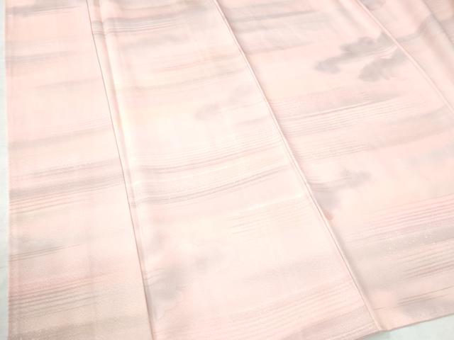 平和屋着物●上質な小紋 雲取り霞文 暈し染め 正絹 逸品 未使用 CAAU2896yc