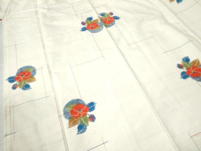 平和屋着物●上質な紬 椿 正絹 逸品 CAAU2910yc