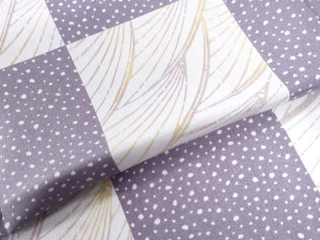 平和屋着物●長襦袢　無双仕立て　市松吉祥文　正絹　逸品　未使用　CAAU2912yc