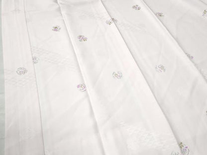 平和屋着物●長襦袢 袷 草花丸文 正絹 逸品 未使用 CAAU2934yc