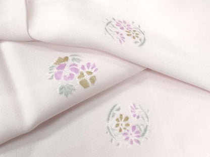 平和屋着物●長襦袢 袷 草花丸文 正絹 逸品 未使用 CAAU2934yc
