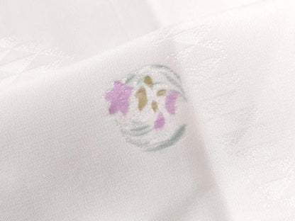 平和屋着物●長襦袢 袷 草花丸文 正絹 逸品 未使用 CAAU2934yc