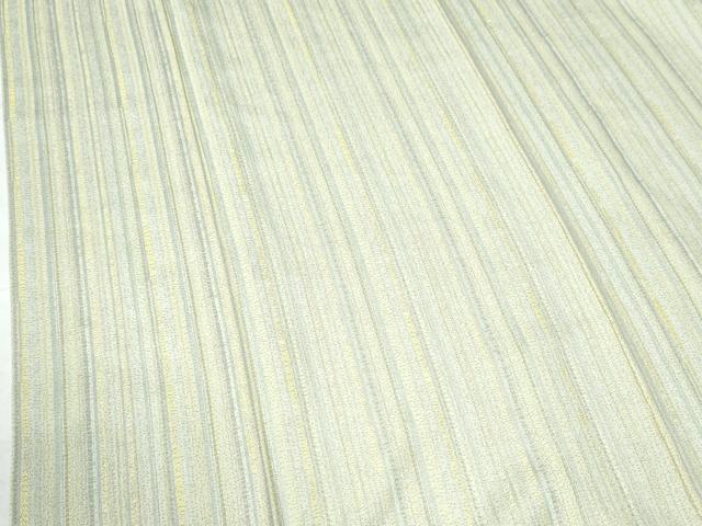 平和屋着物●極上　お召　縞　黄金糸　正絹　逸品　CAAU2935yc