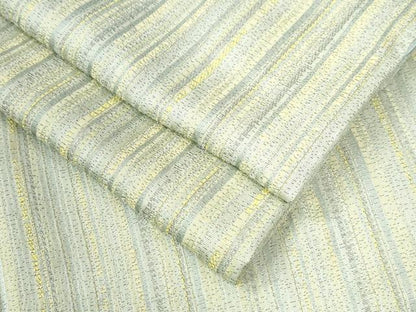 平和屋着物●極上　お召　縞　黄金糸　正絹　逸品　CAAU2935yc