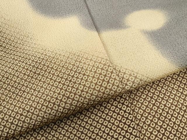 平和屋着物●訪問着　鹿の子文　鬼しぼ縮緬　正絹　逸品　未使用　CAAU2937yc