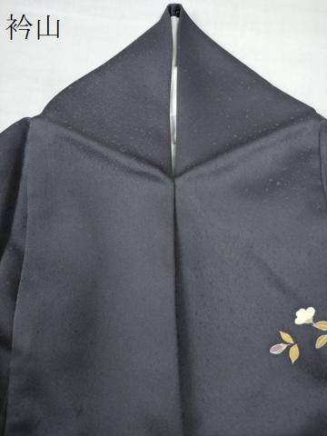 平和屋着物●訪問着 駒刺繍 鏡裏花文 正絹 逸品 CAAU2961yc