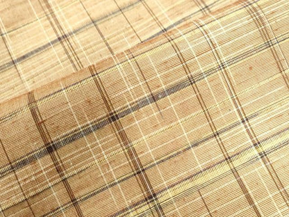 平和屋着物●上質な紬  格子柄　正絹　逸品　未使用　CAAU2991yc