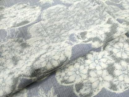 平和屋着物●上質な紬 舞花文 正絹 逸品 CAAU2992yc