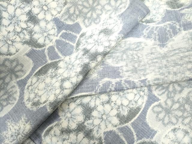 平和屋着物●上質な紬 舞花文 正絹 逸品 CAAU2992yc