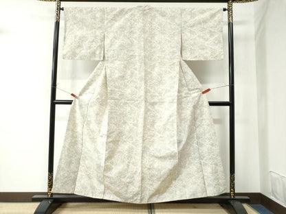 平和屋着物●上質な紬 樹林風景文 正絹 逸品 CAAU2993yc