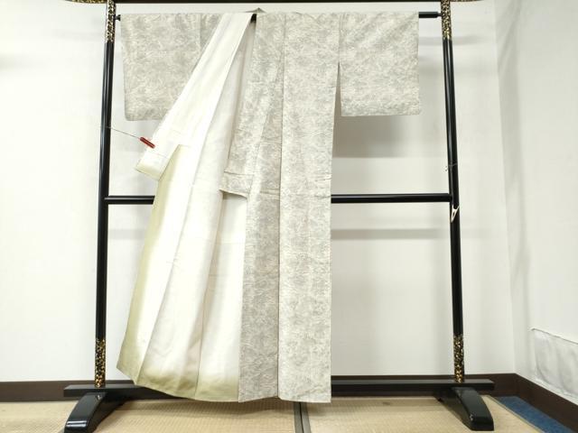 平和屋着物●上質な紬 樹林風景文 正絹 逸品 CAAU2993yc