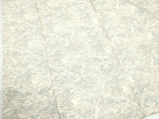 平和屋着物●上質な紬 樹林風景文 正絹 逸品 CAAU2993yc