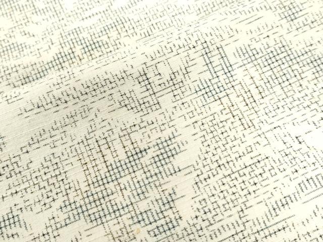 平和屋着物●上質な紬 樹林風景文 正絹 逸品 CAAU2993yc